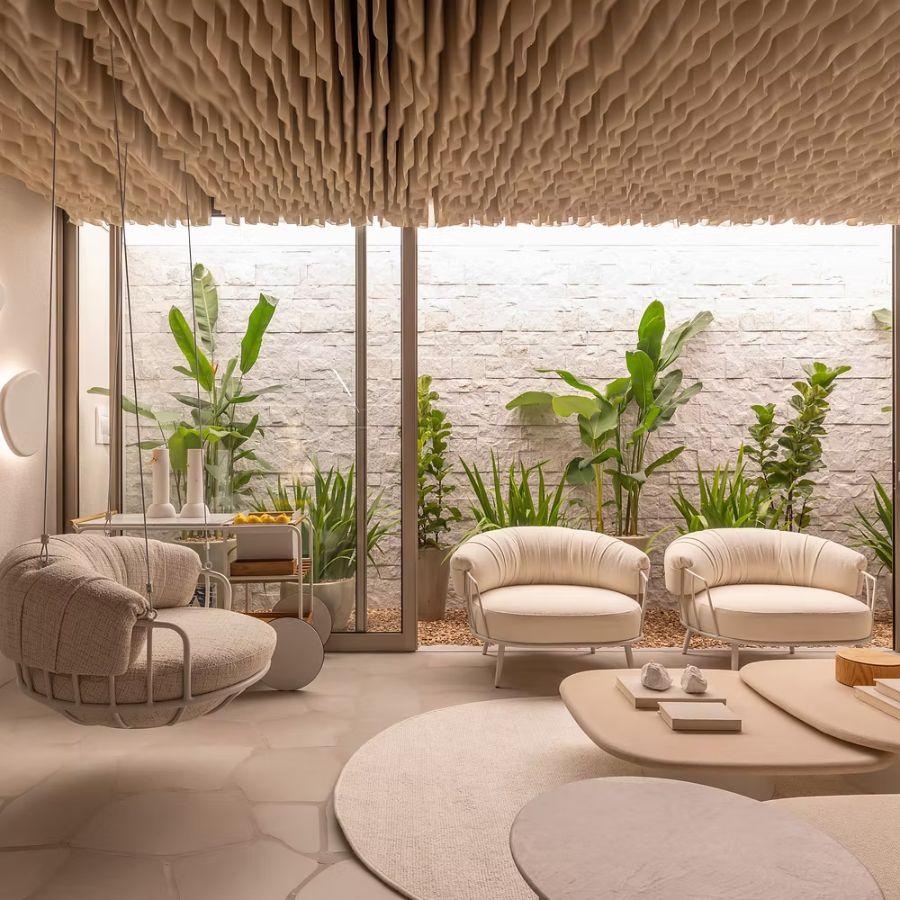 Europeo Sedia a dondolo da esterno/interno Mellow, design moderno in vendita