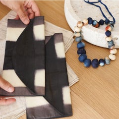 Melo Black Silk Envelope Pouch , Zero-Waste Light Weight Travel Accessory