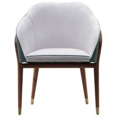Melodie Mint Leather Chair