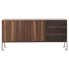Melody 3 Canaletto Walnut Wood Storage Sideboard by Durame
