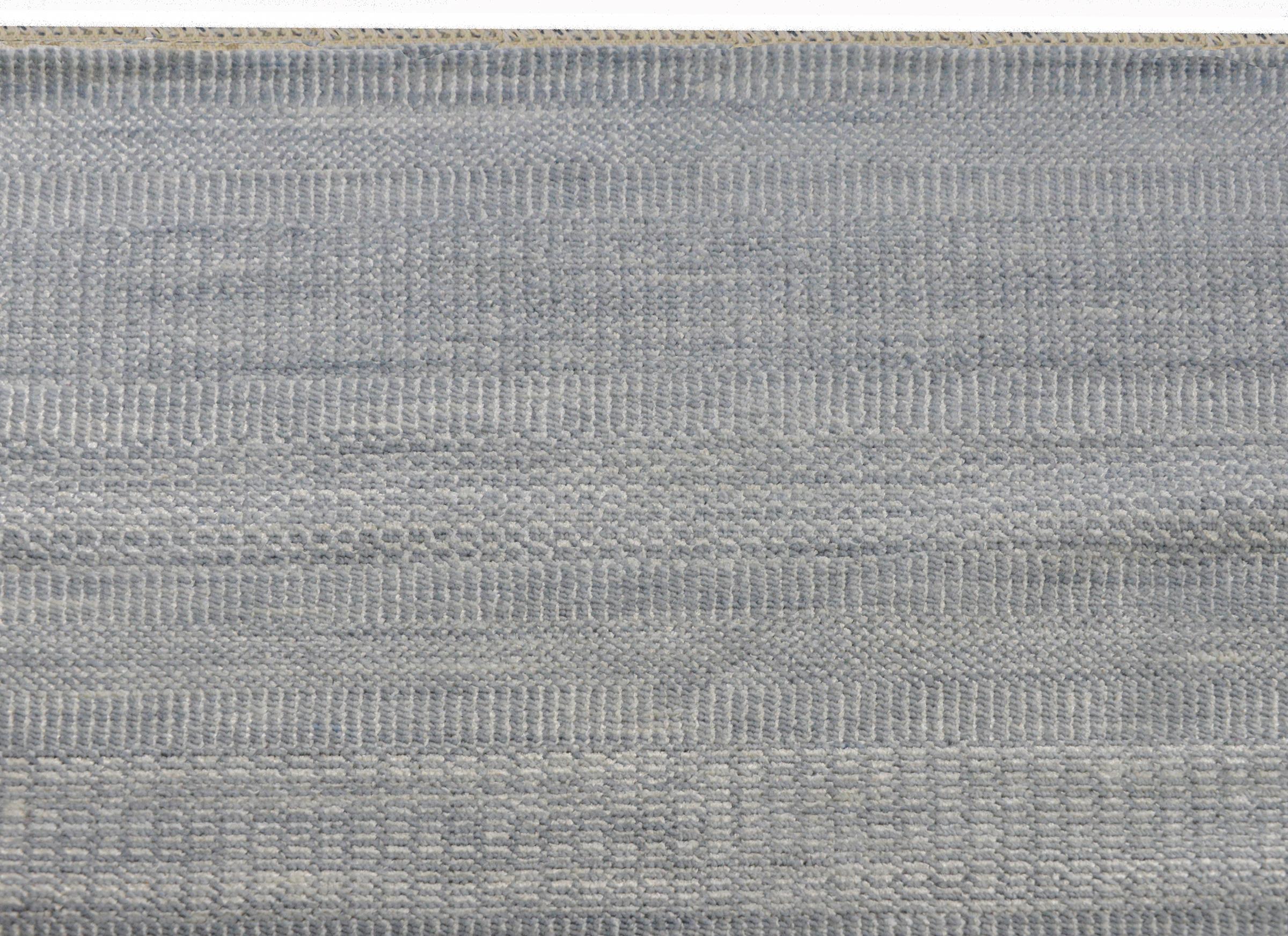 Hand-Knotted Melody Grass Contemporary Rug For Sale