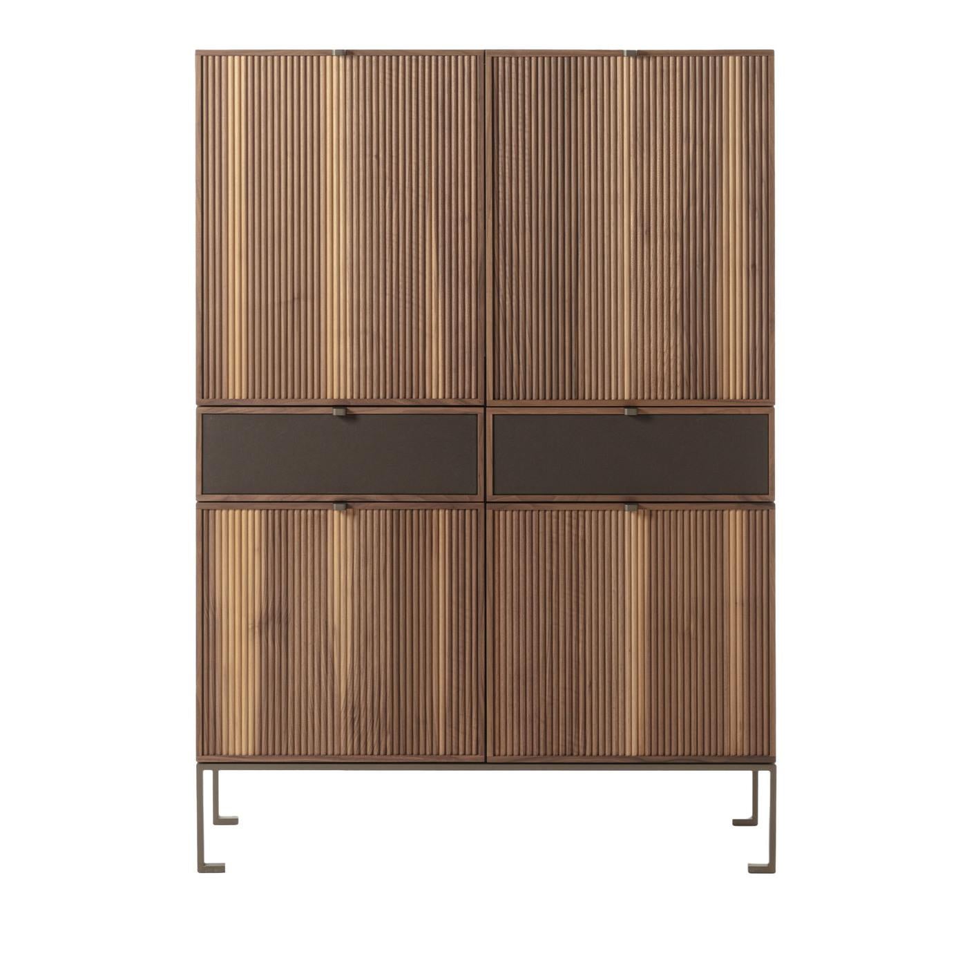 Melody L Canaletto Walnut Wood Storage Cabinet by Durame in vendita 1