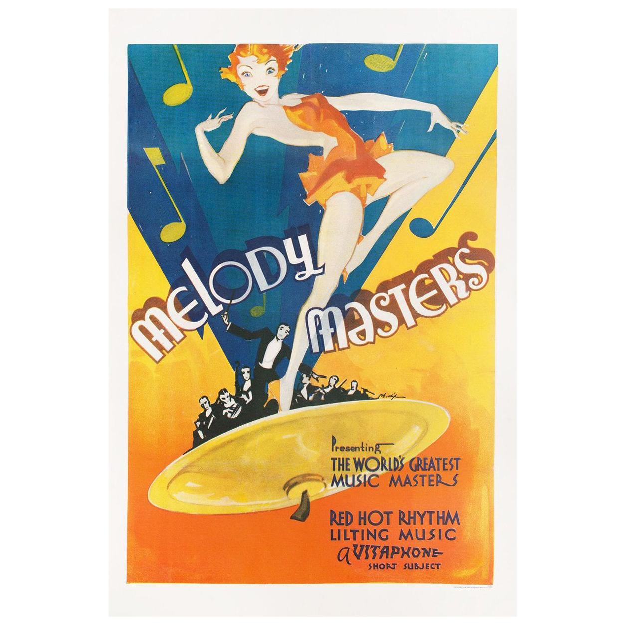 Melody Masters 1933 U.S. One Sheet Film Poster