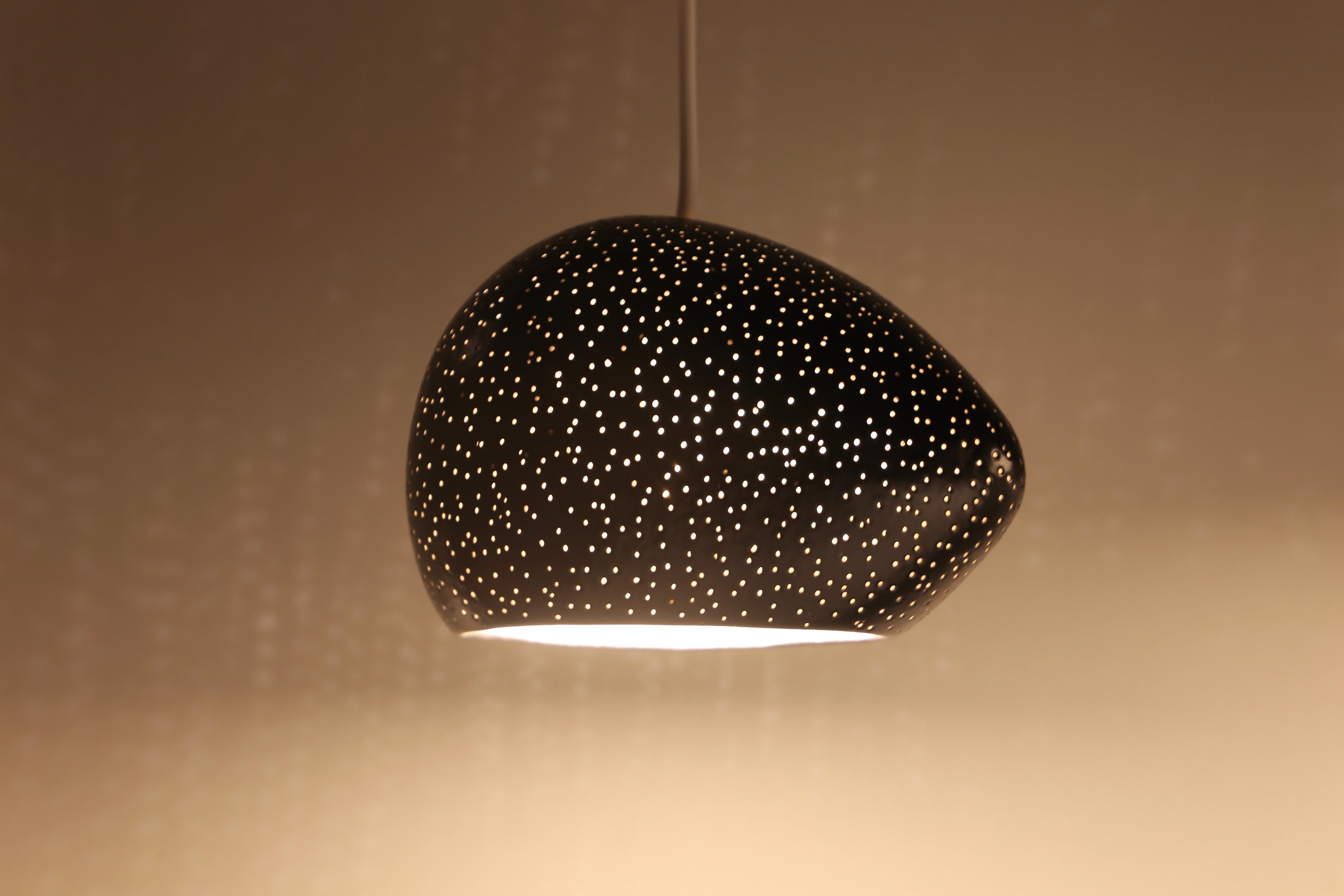 CLAYLIGHT MELODY • Modern Chandelier • Five Pendants • Ceramic • Walnut For Sale 3