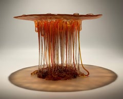 "Melograno", Murano Glass Centerpiece, Handmade in Italy, Unique Design, 2022