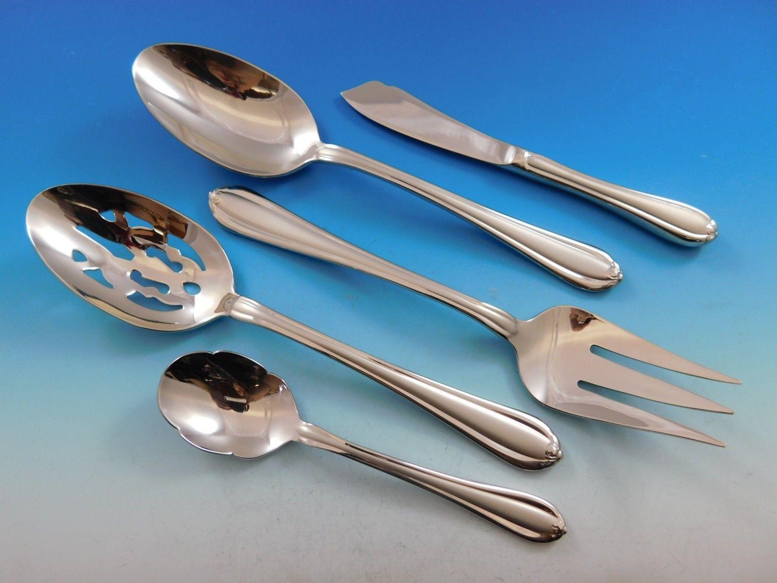 Melon Bud Frosted by Gorham Stainless Steel Flatware Set Service 12 New