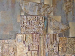 "Melontombs" an Original Painting by Lawrence Reiter, circa 1970s