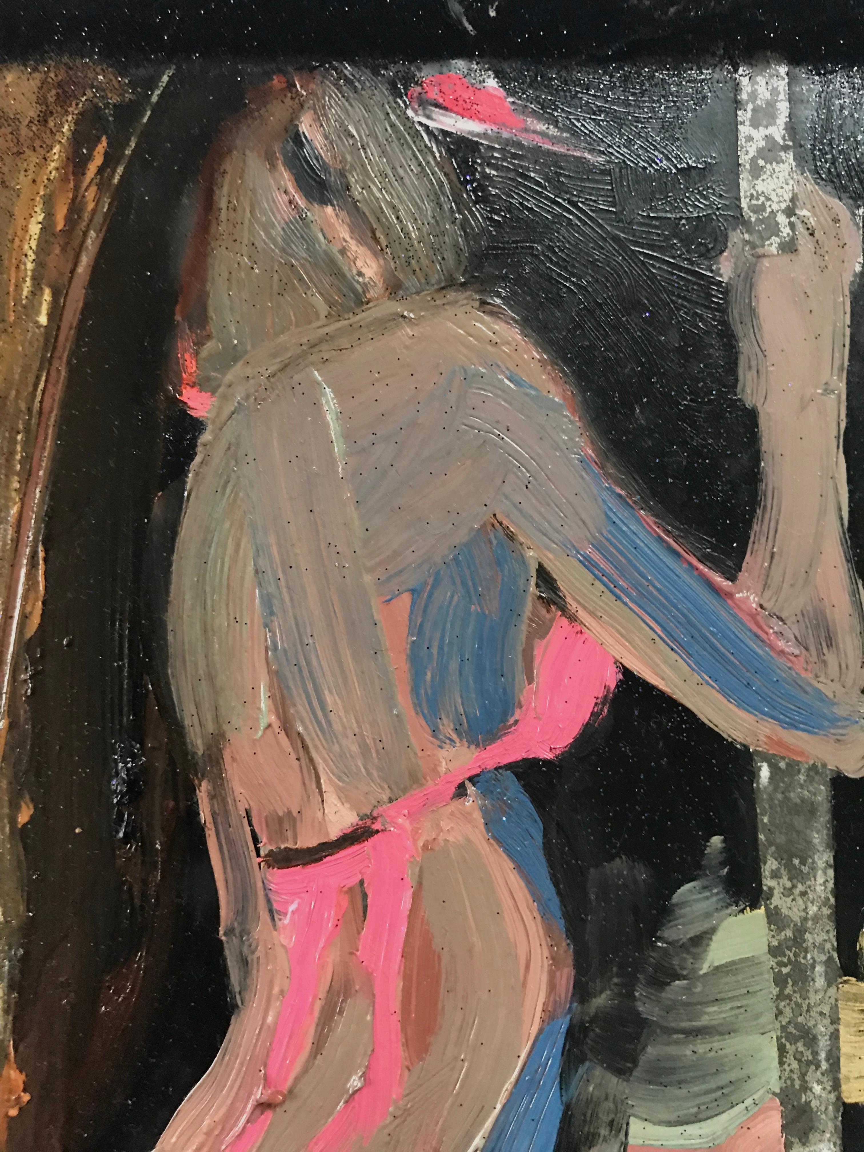 her pole - Painting by Melora Griffis