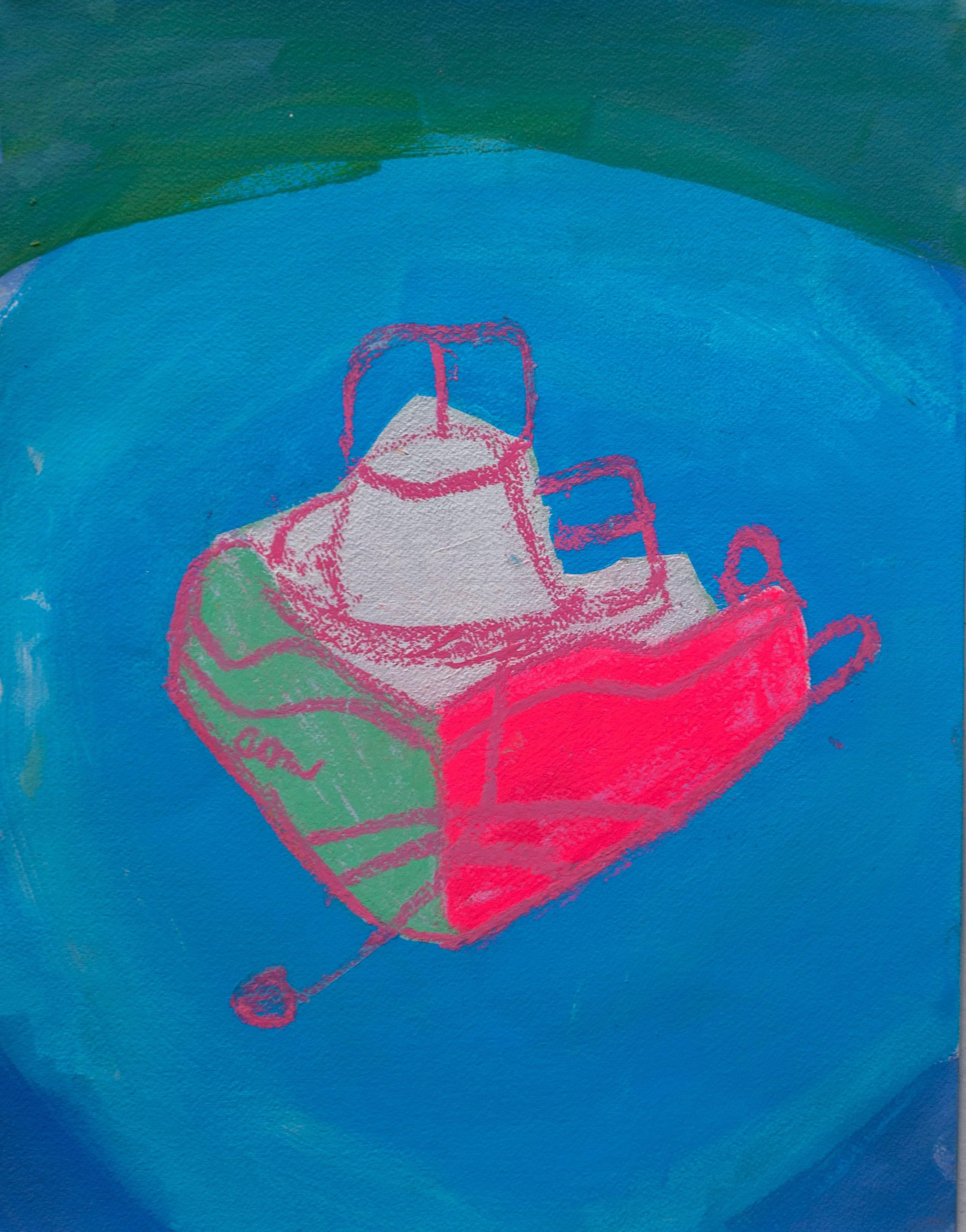 Melora Griffis Landscape Painting - toy boat