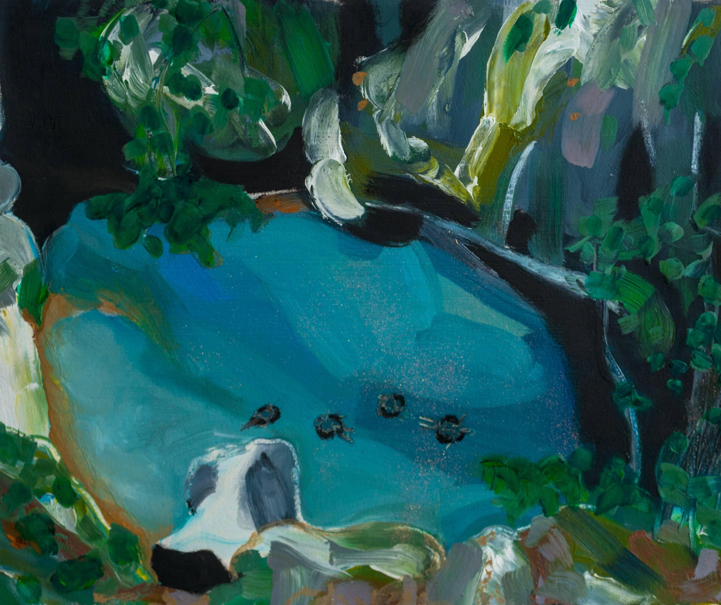 Melora Griffis Landscape Painting - vacation cave