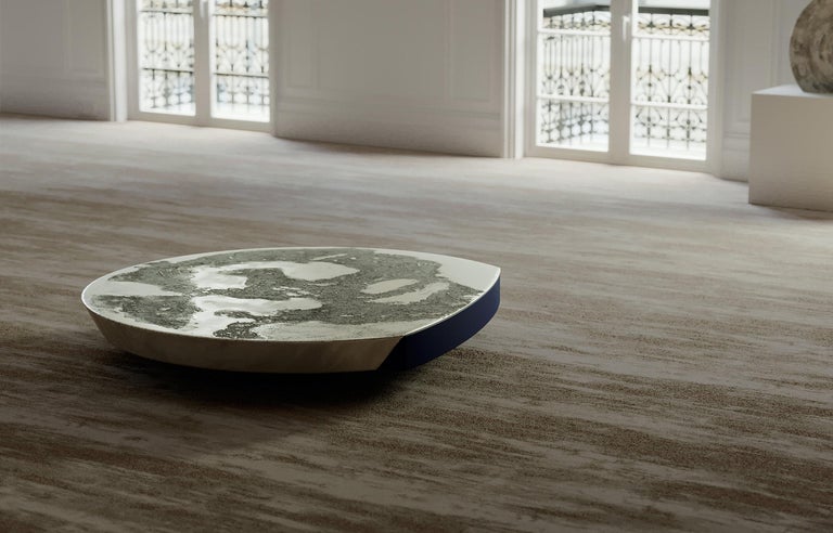 Mélos Aluminum Coffee Table by French Design Studio Monogram For Sale