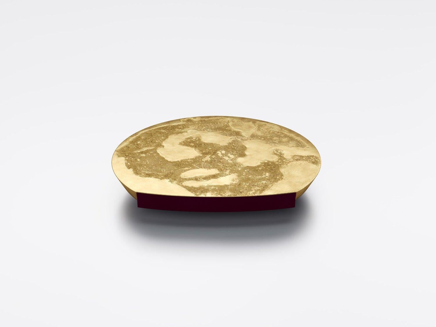 Mélos Brass Coffee Table by French Design Studio Monogram In New Condition For Sale In Bordeaux, FR