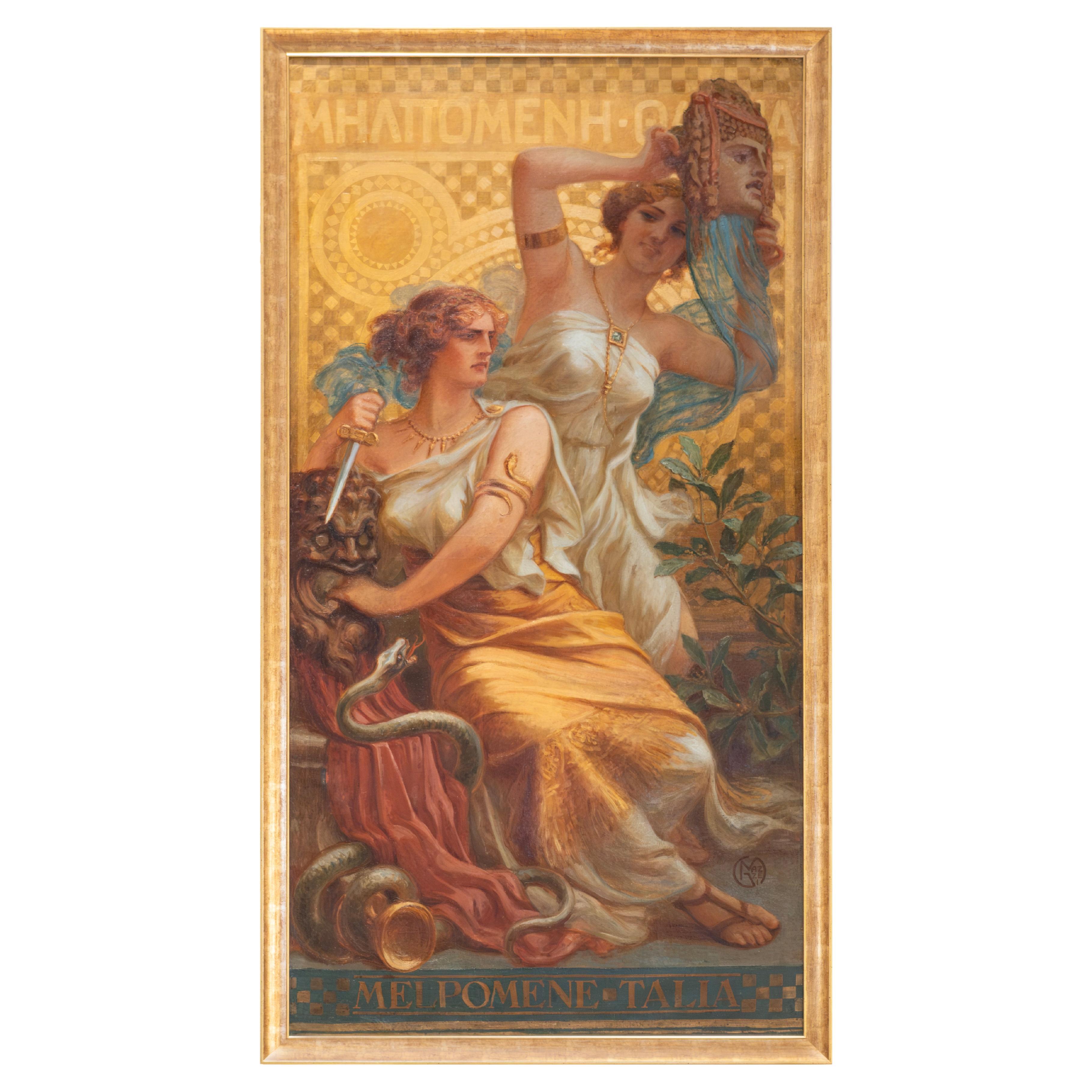 "Melpomene e Thalia" di Giuseppe Mazzei in vendita