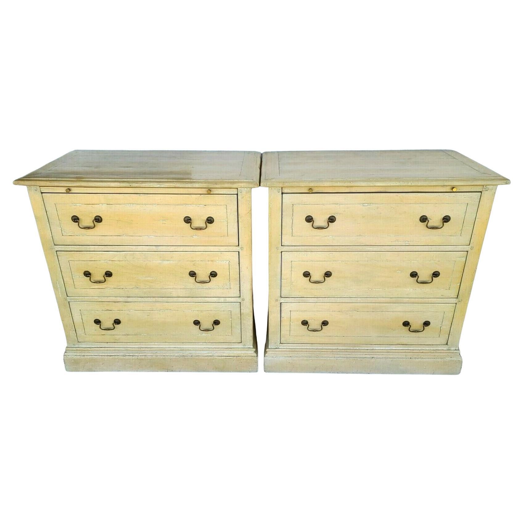 Melrose Collection Distressed Solid Wood Nightstands by Guy Chaddock