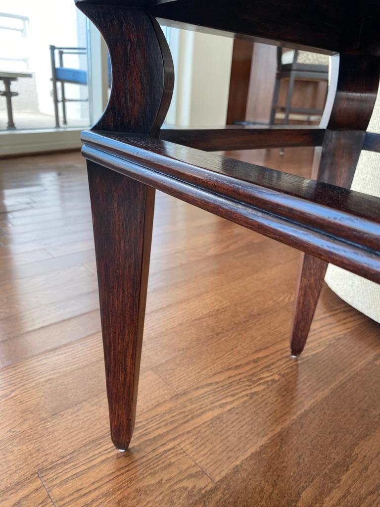 Hand-Crafted Melrose House Mahogany Square Side Table For Sale