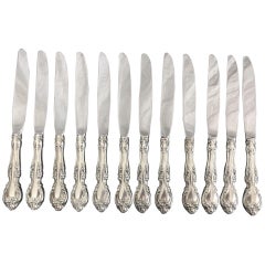 Melrose 'Sterling 1948, No Monograms' by Gorham Silver Service for 12, 78 Pieces