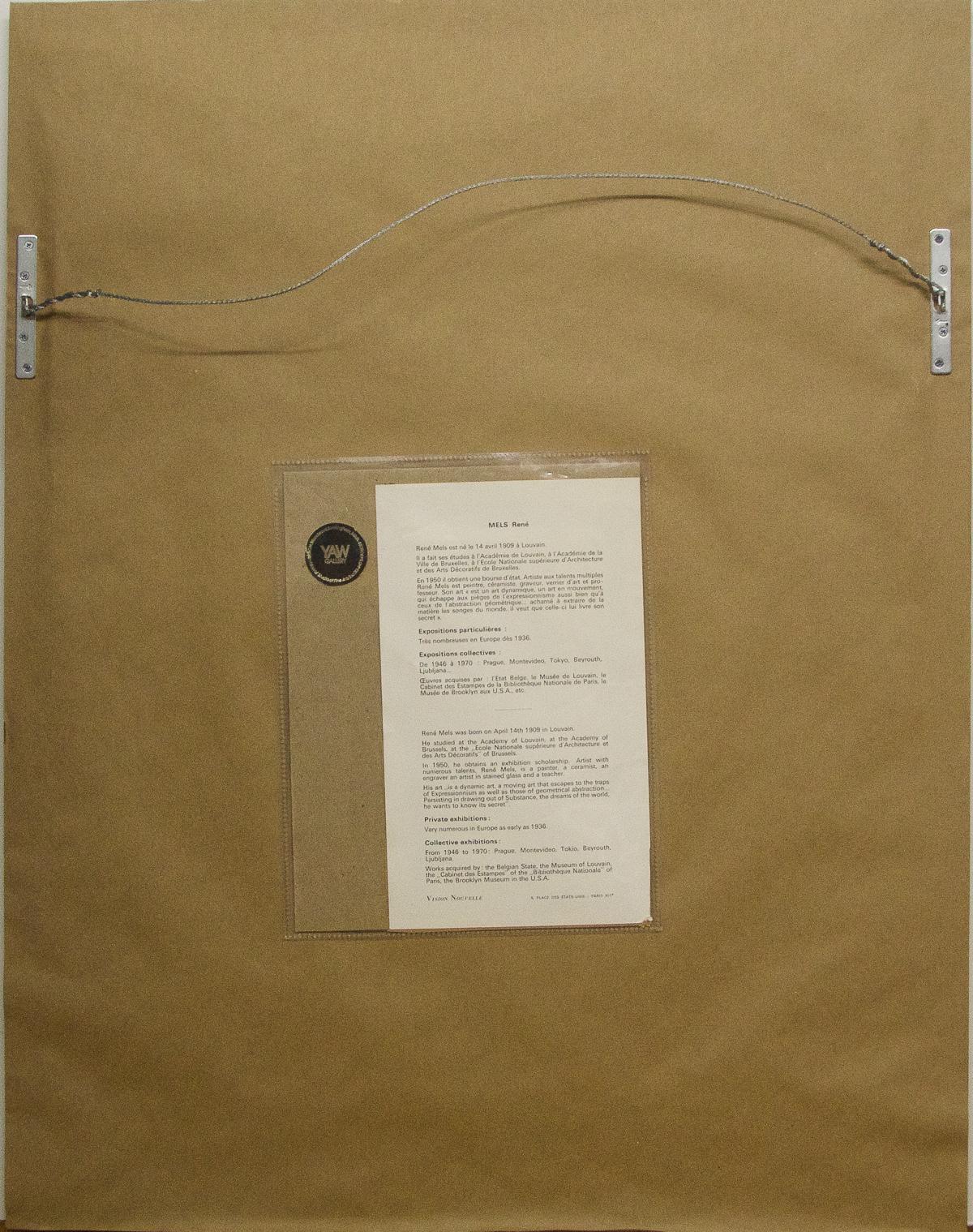 Die Radierung ist in limitierter Auflage vonucalion signiert und wird mit COA geliefert. – Print von Mels Rene