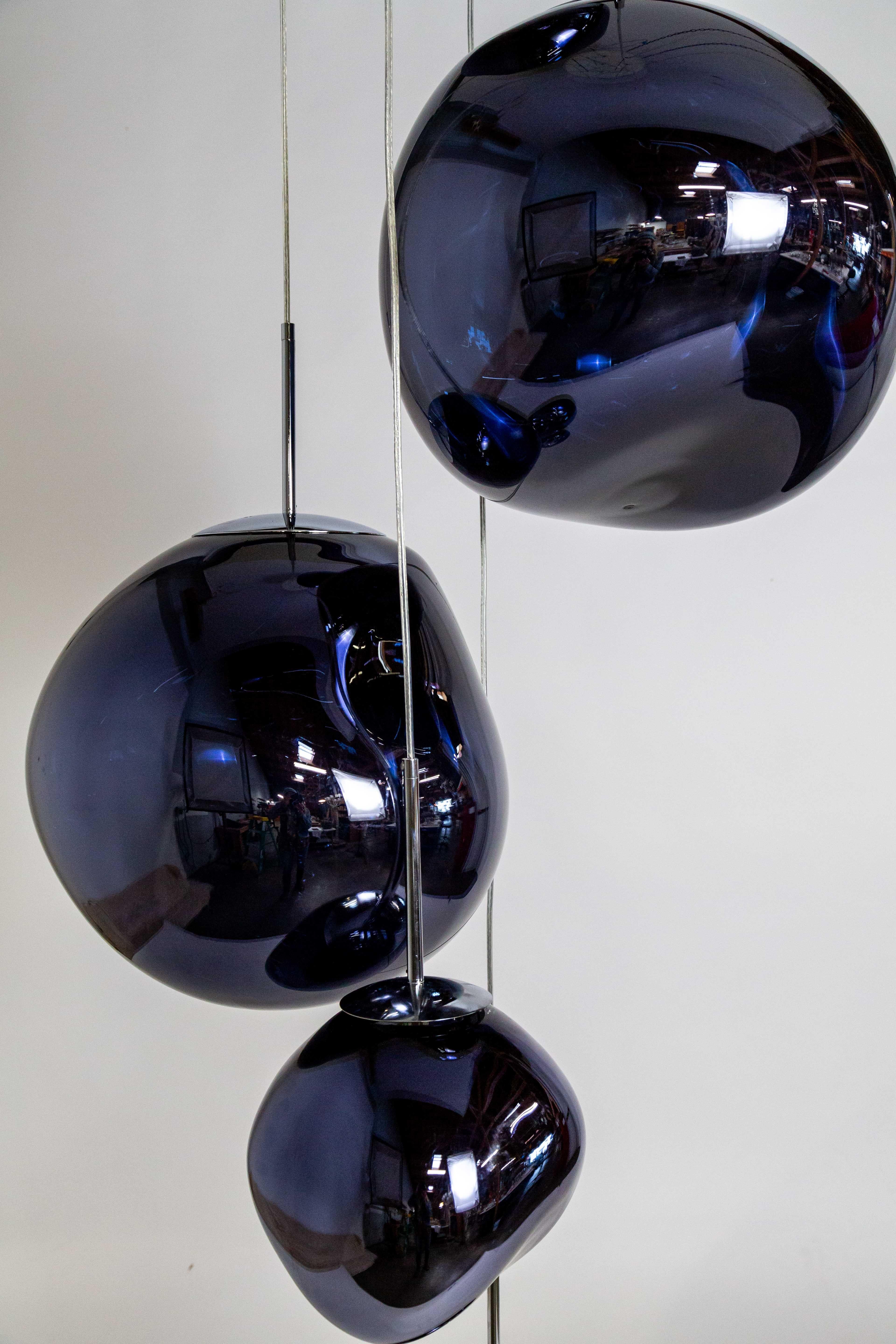 Melt 5-Light Spheres Chandelier by Tom Dixon For Sale 1