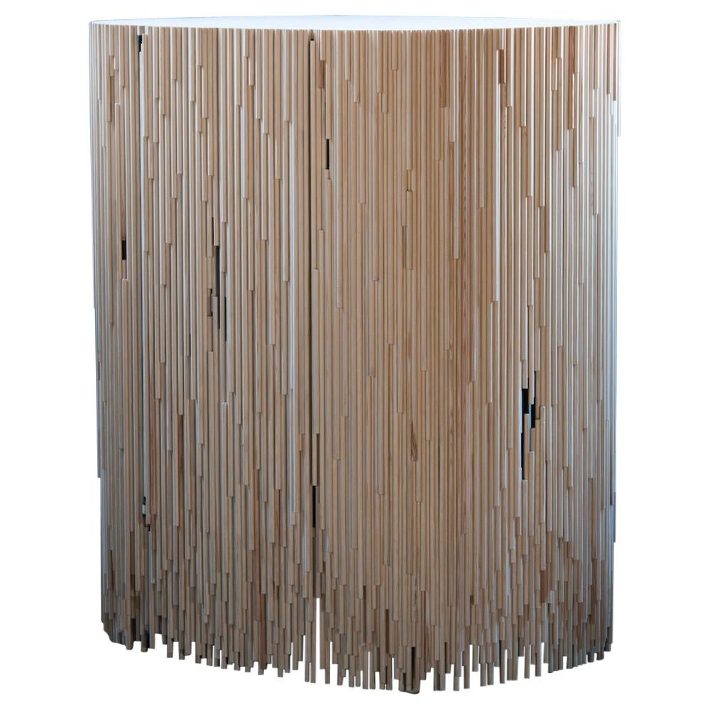 MELT Cabinet in untreated pine by Antrei Hartikainen For Sale