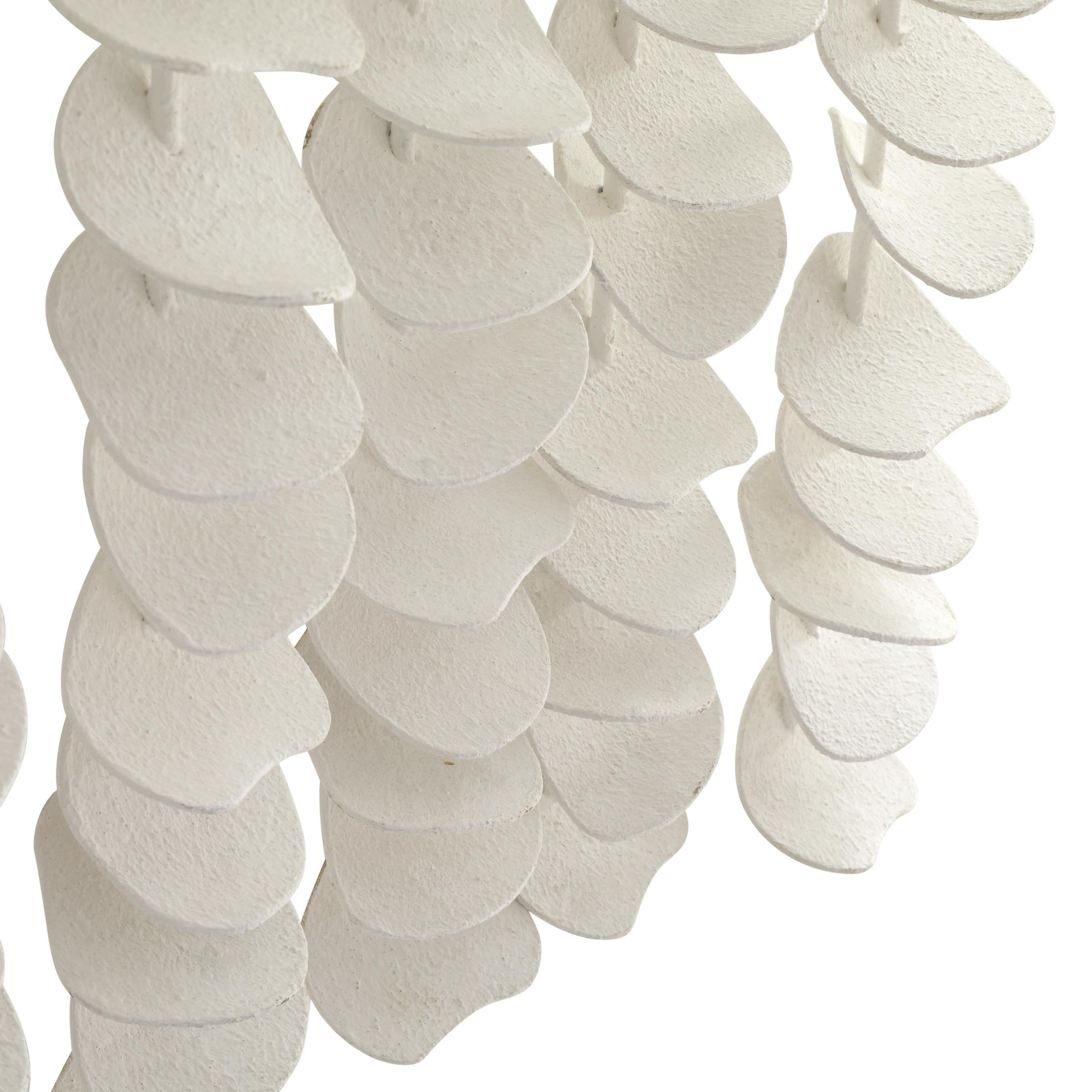 Melt Wall Décor GAWPI01 - Eisen mit weißer Gesso-Beschichtung, Wood (Gips) im Angebot