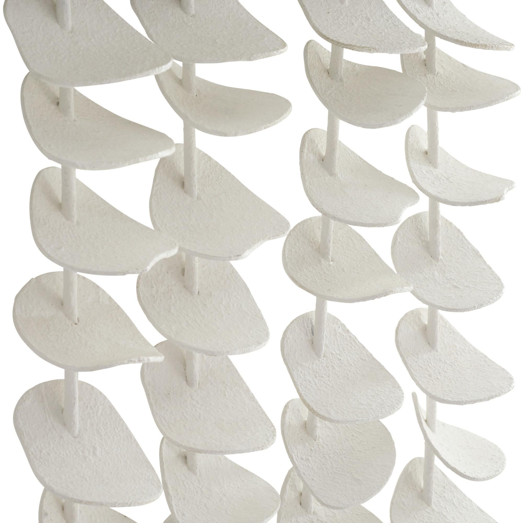 Melt Wall Décor GAWPI01 - Eisen mit weißer Gesso-Beschichtung, Wood im Angebot 1