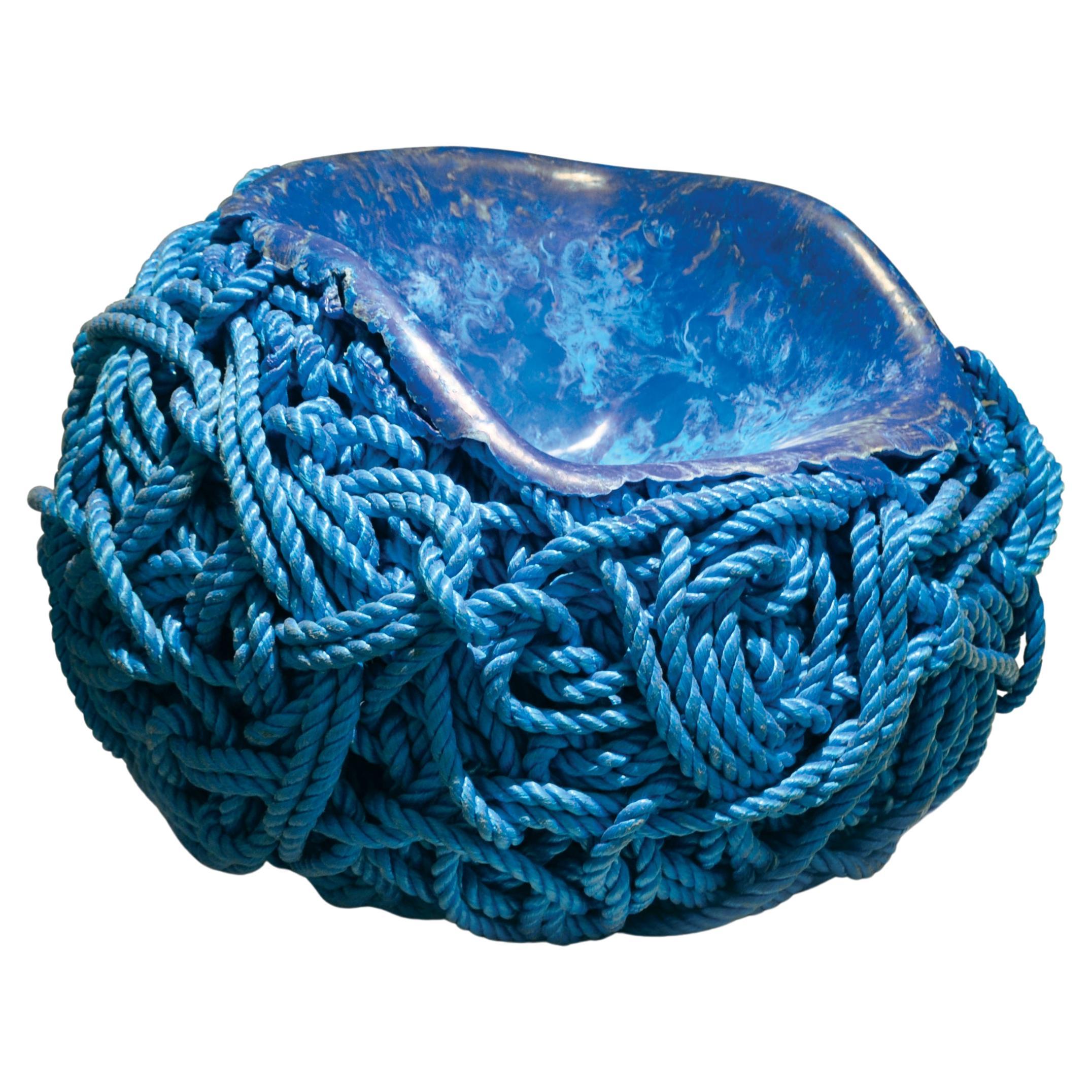 Meltdown Chair, Blue Rope by Tom Price - contemporary