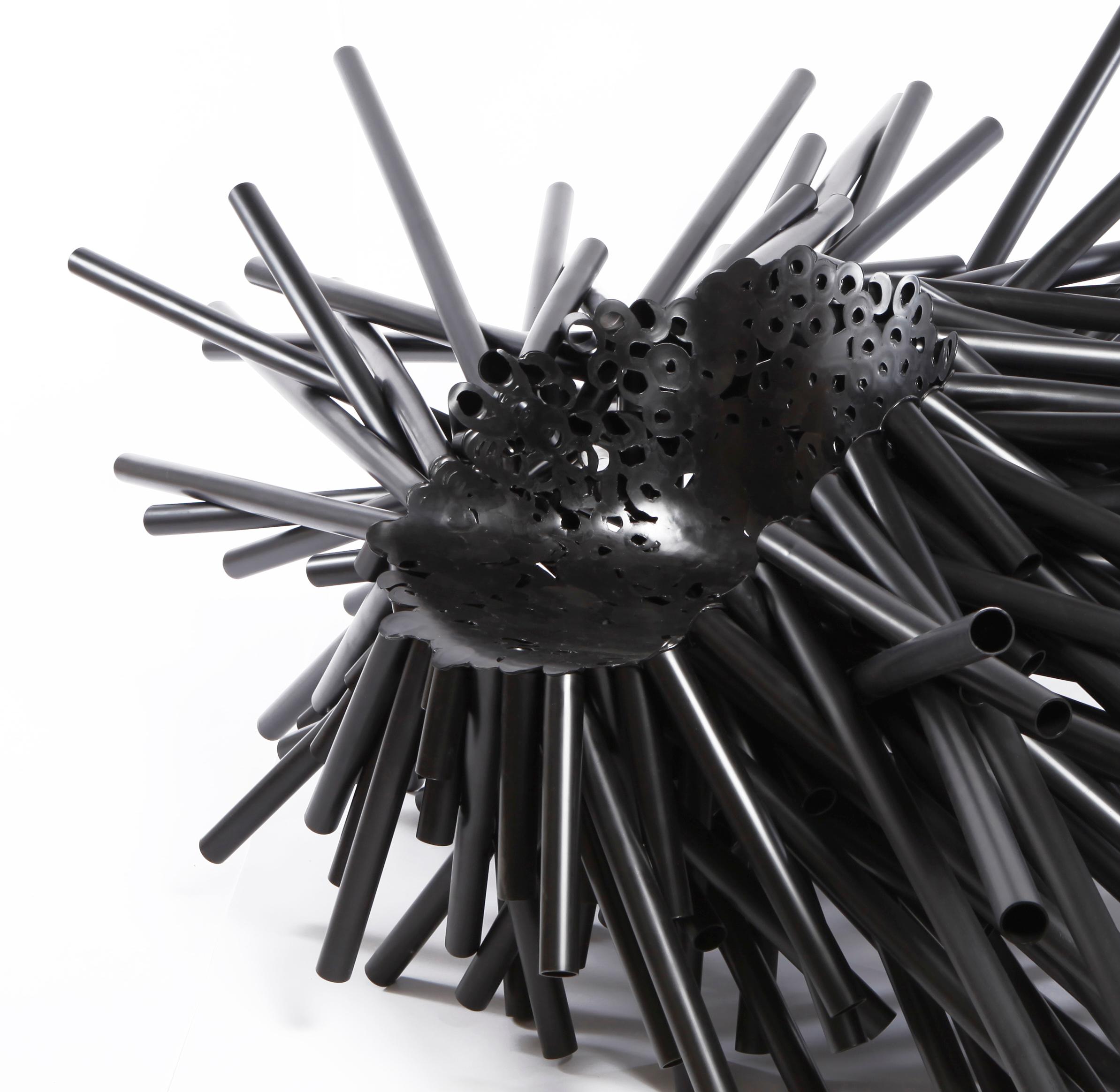 Hand-Crafted Meltdown Chair, PP Tube #1 Black by Tom Price, Contemporary, Limited Edition For Sale