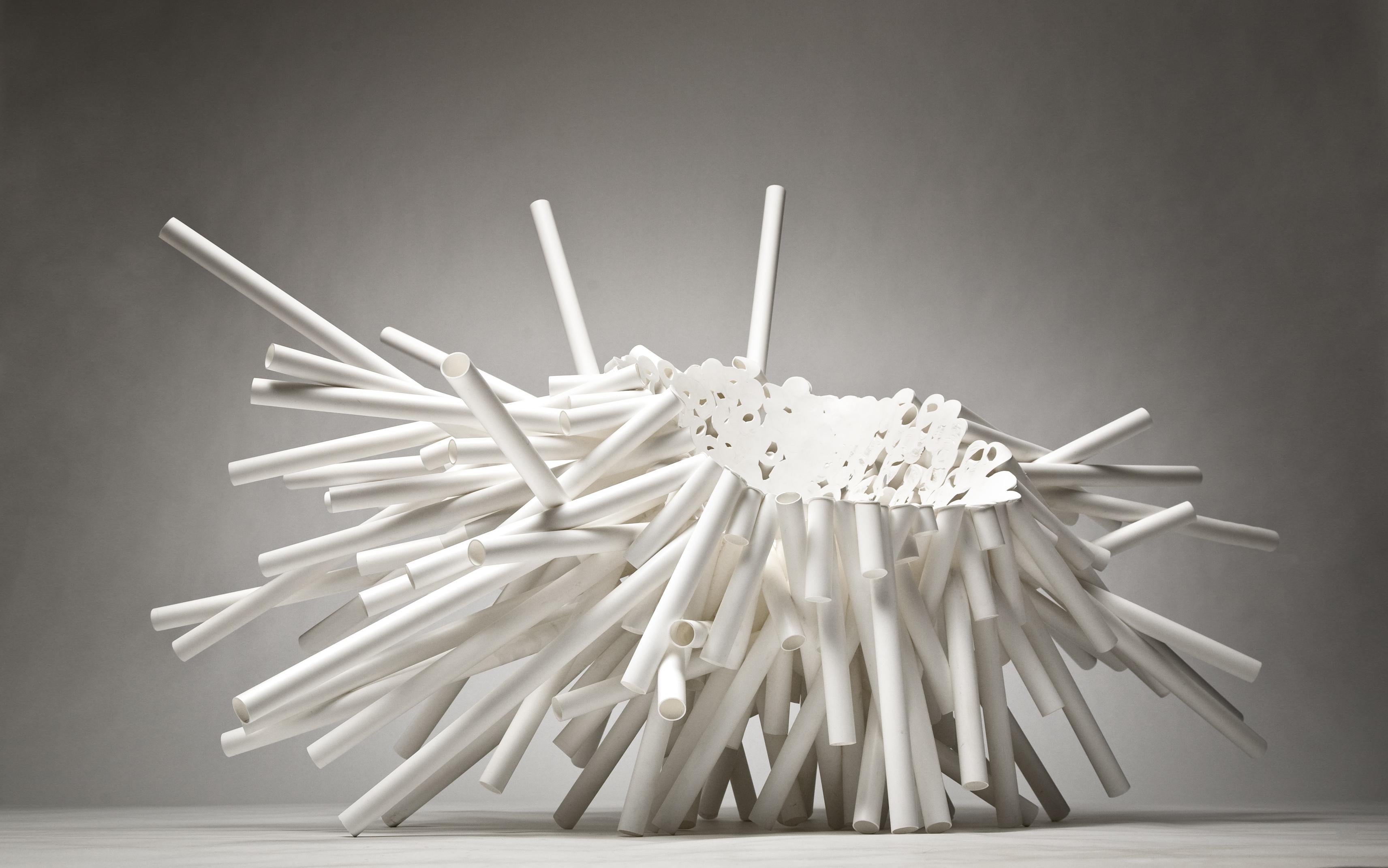 English Meltdown Chair, PP Tube #1 White by Tom Price, Contemporary, Limited Edition For Sale