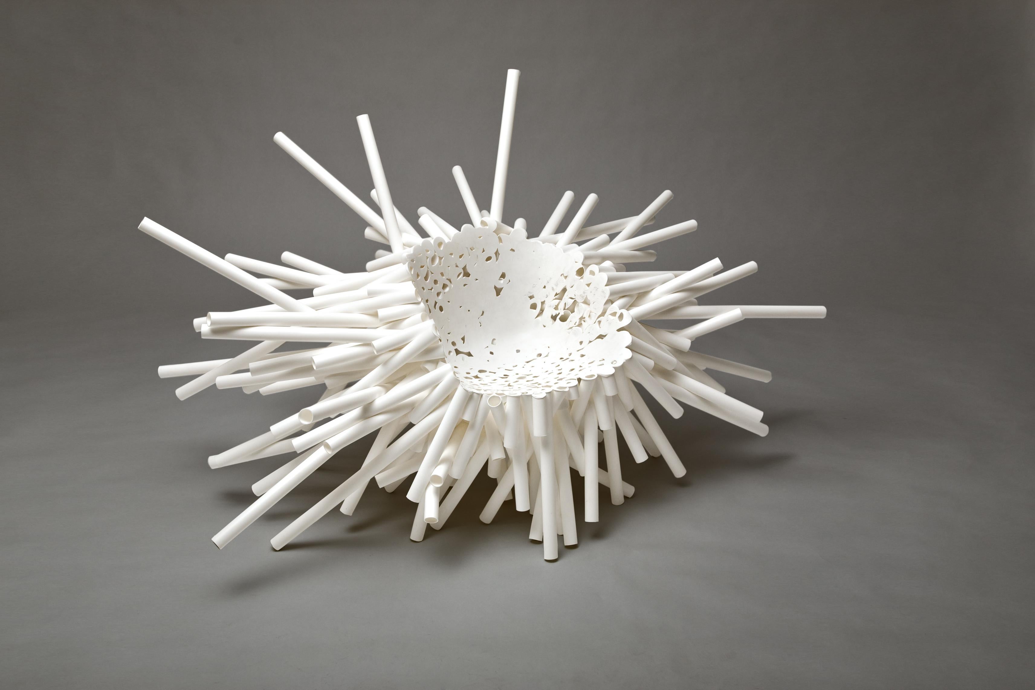 Hand-Crafted Meltdown Chair, PP Tube #1 White by Tom Price, Contemporary, Limited Edition For Sale