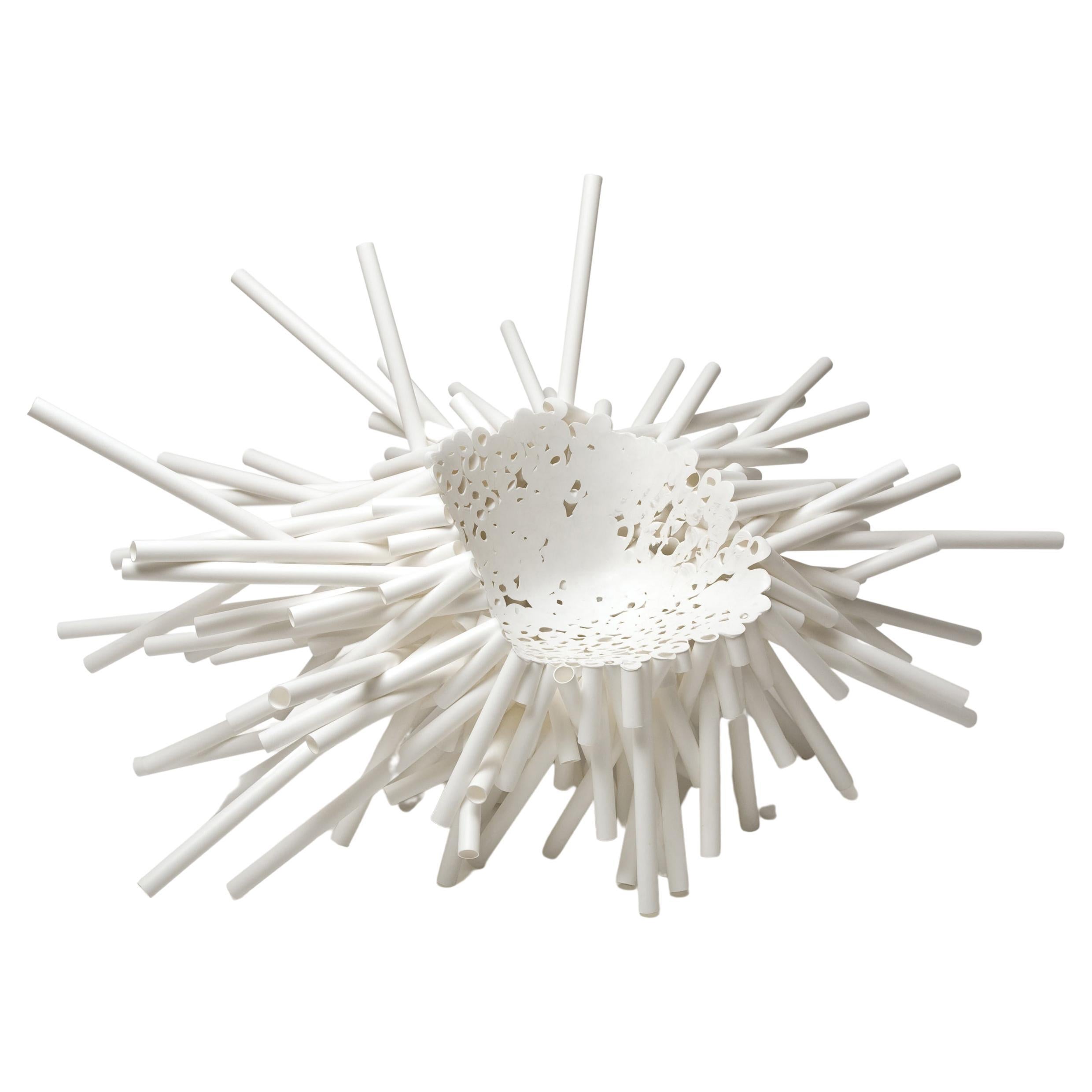 Chaise Meltdown, PP Tube n°1 blanc de Tom Price, contemporaine, édition limitée