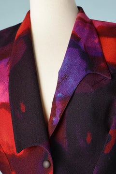 Bedruckte Wolljacke Thierry Mugler in Melted-Farben