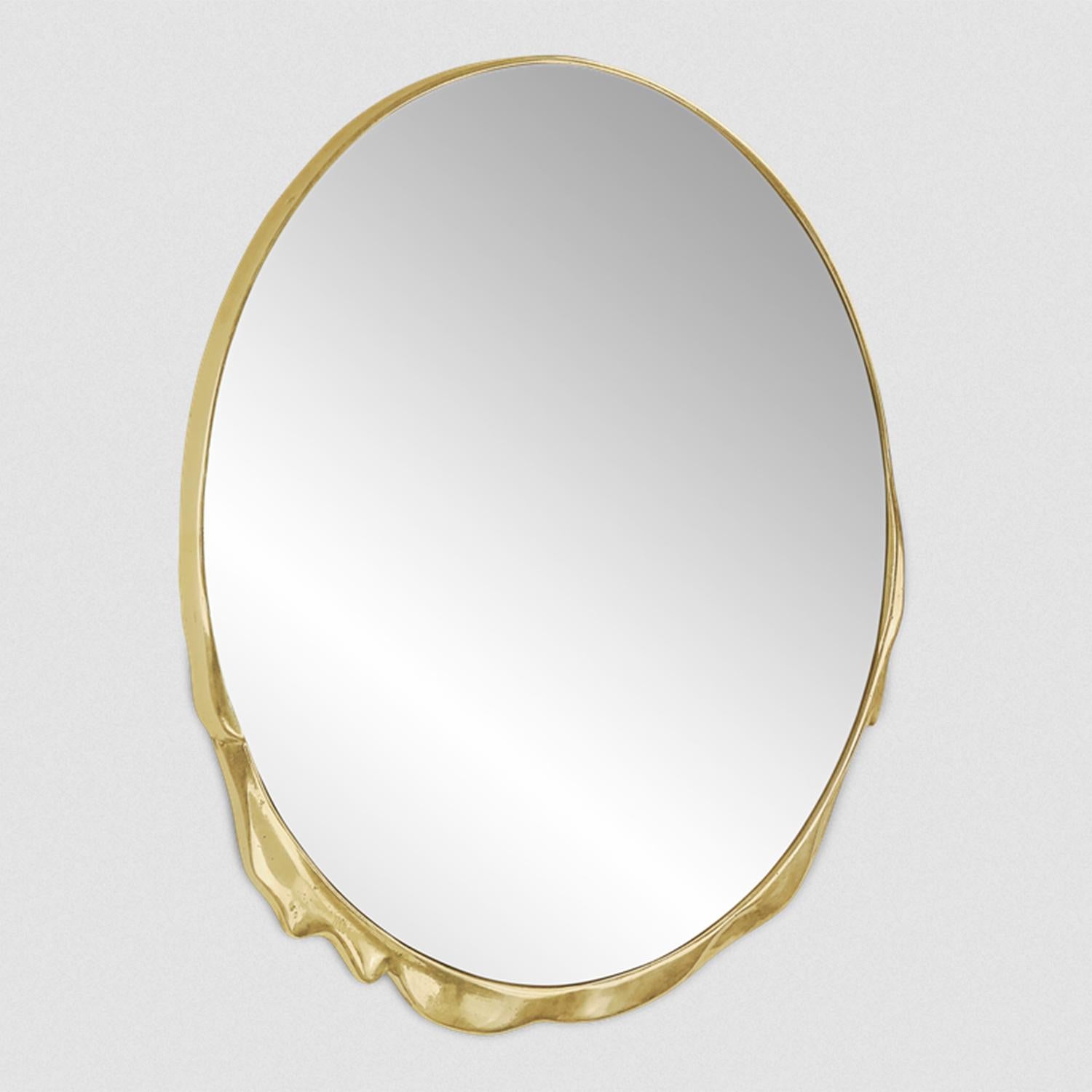 Portuguese Melted Gold Mirror For Sale