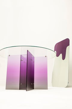 Melted Purple Wall Mirror