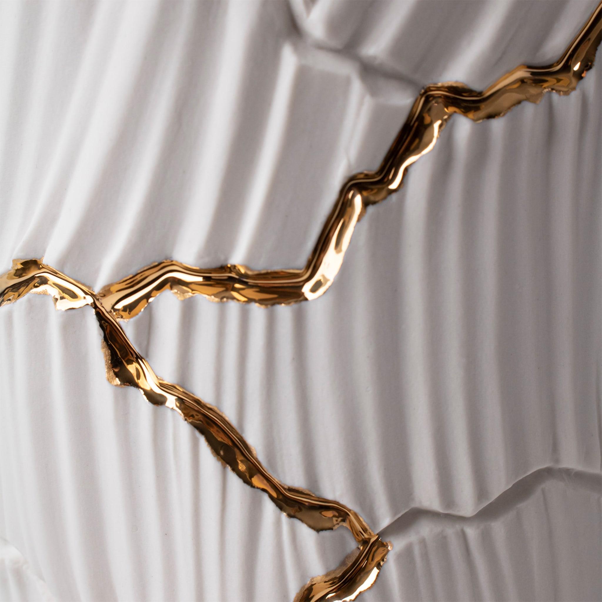 Vase mit Gold Cracks von Meltemi (Italienisch) im Angebot