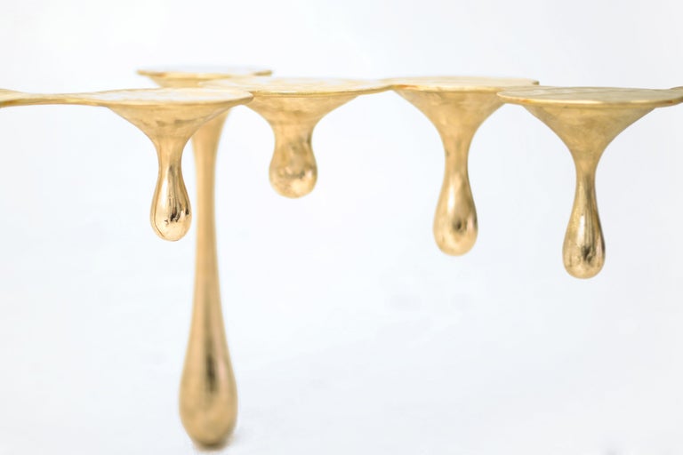 Chinese Melting Brass Coffee Table/Cocktail Table by Zhipeng Tan For Sale
