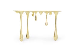 Melting Brass Console Table or Hallway Table by Zhipeng Tan