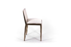Melting Chair in Cream Shagreen and Bronze-Patina Brass by R&Y Augousti