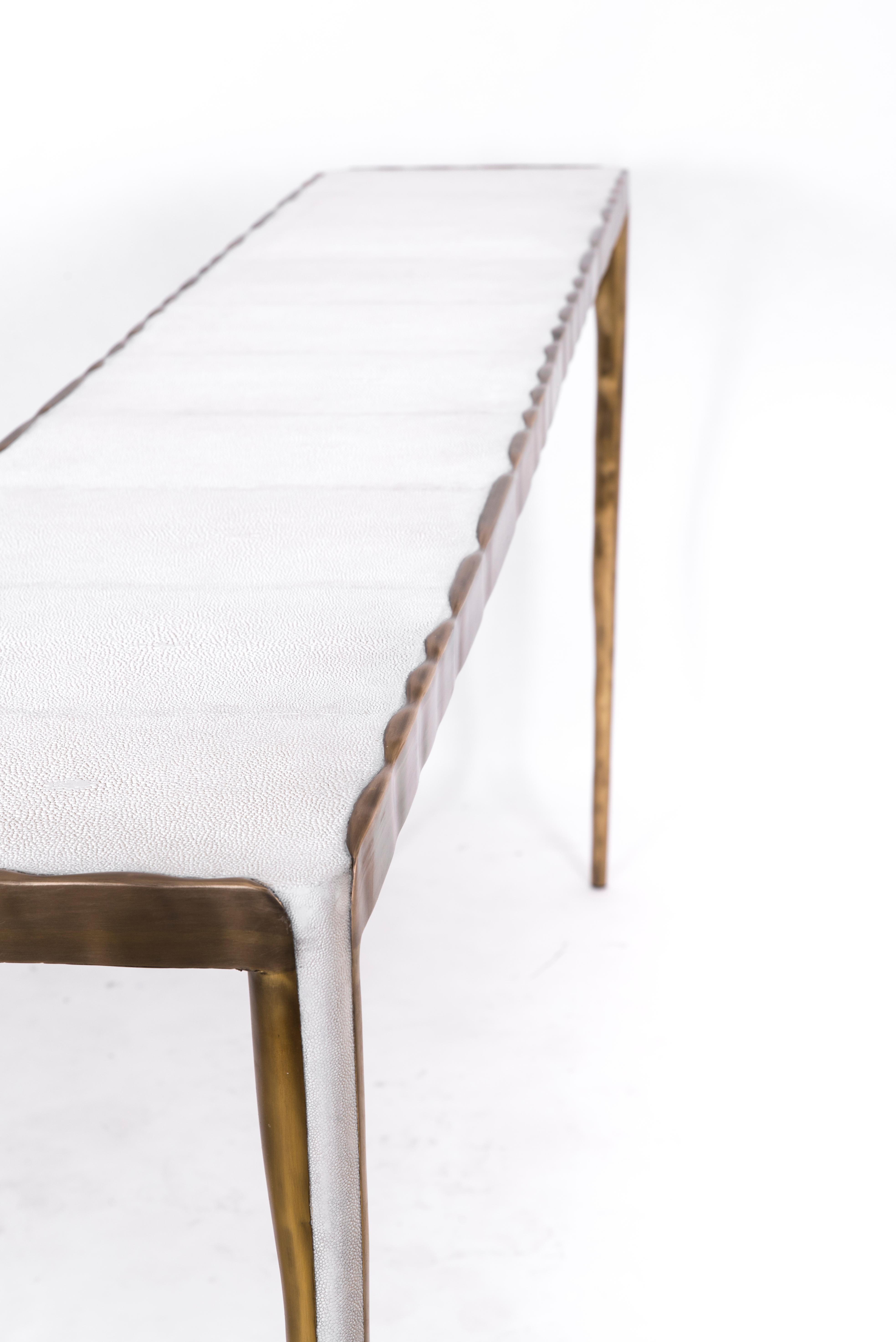 shagreen console tables