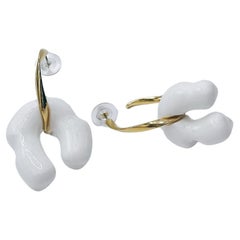 Melting Donuts Sculpted Hoop Earrings