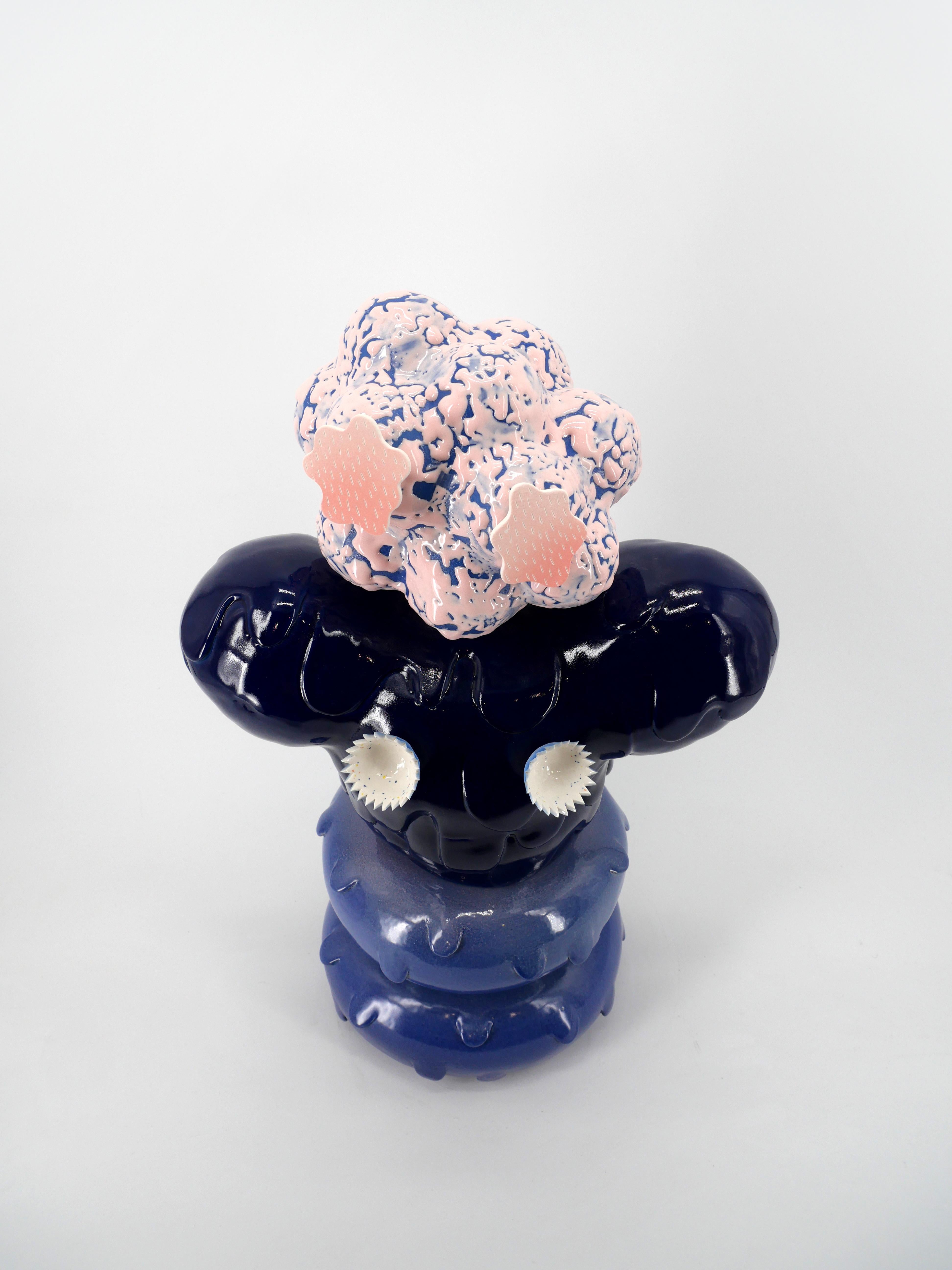 Melting Koala Playful Monster Ceramic Decorative Sculpture by Kartini Thomas In New Condition For Sale In Amsterdam, NL