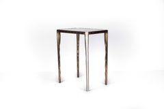 Tavolo Nido Melting M in Madreperla e Bronzo-Patina Brass di R & Y Augousti