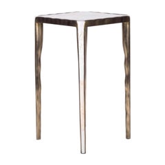 Melting Nesting Table S in Mother of Pearl & Bronze-Patina Brass by R&Y Augousti