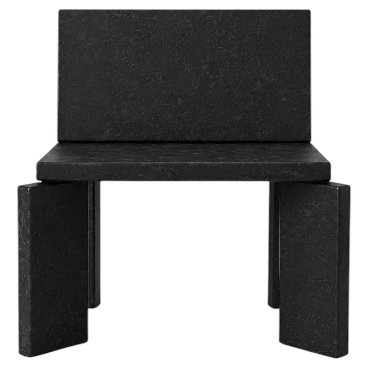 Melts Like Butter Chair, Espresso Micro Ceramic Finish on Wood by Monics+Vieira For Sale