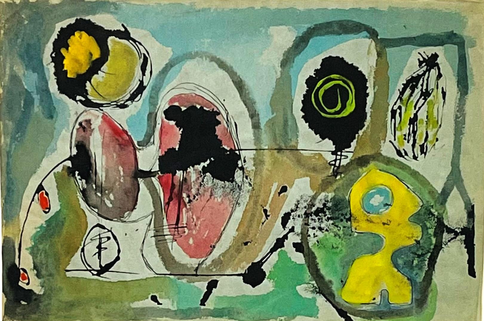 Melville Price Abstract Painting - Untitled