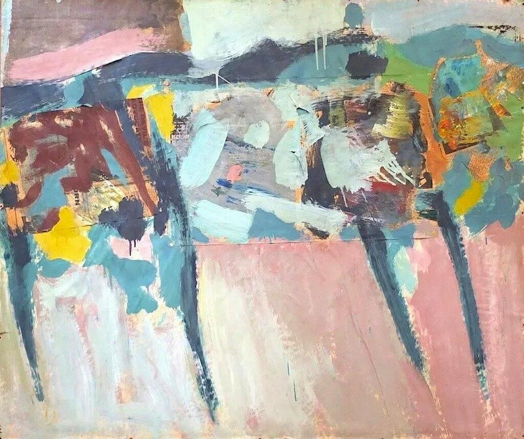 Melville Price Abstract Painting - Untitled