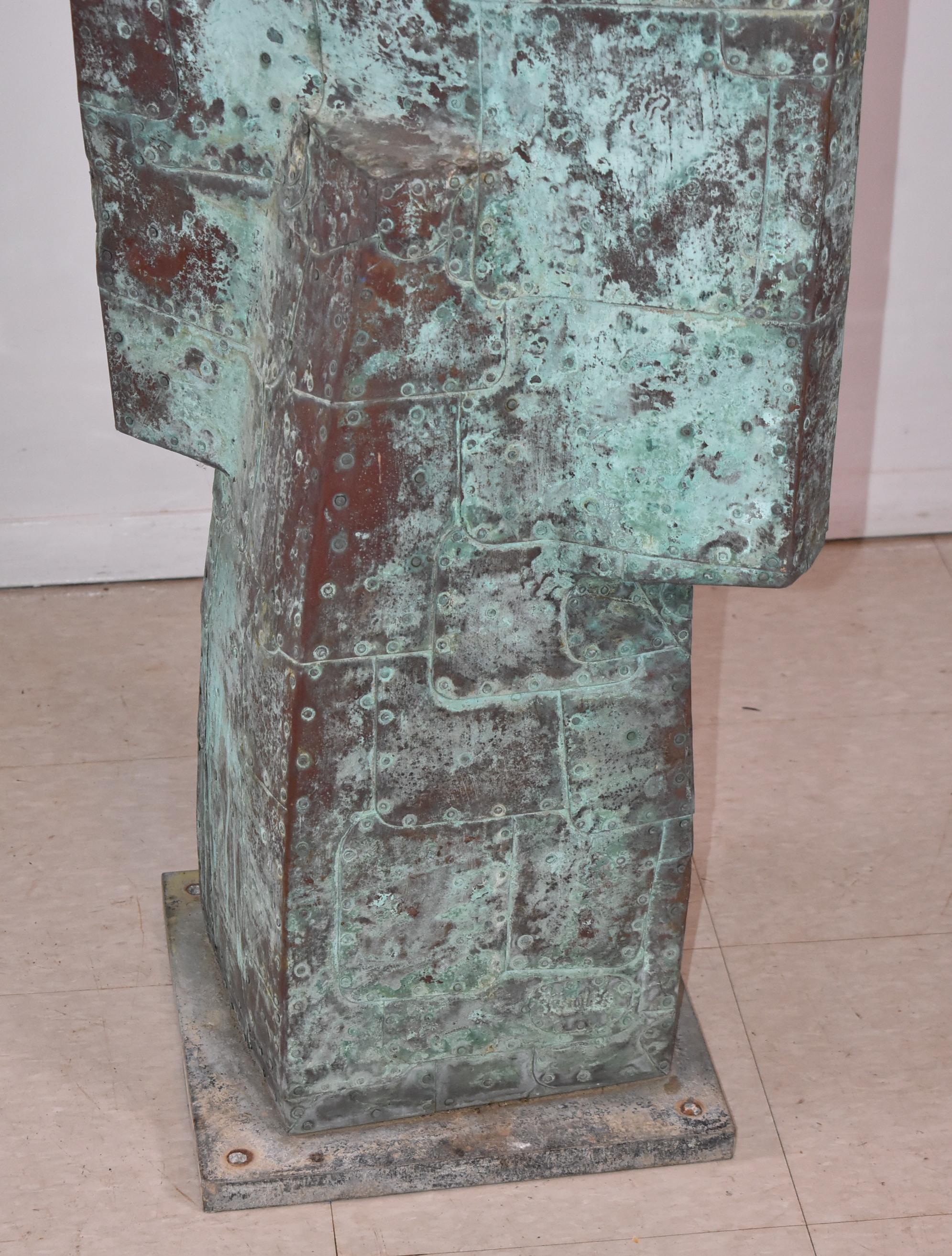 Melvin Albert Schuler Moderne Kupferskulptur für draußen (20. Jahrhundert) im Angebot