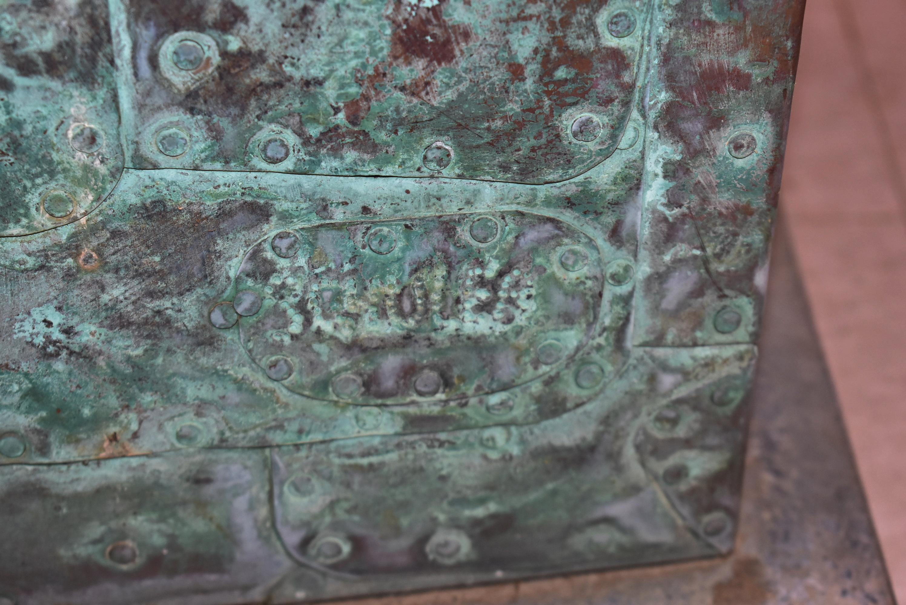 Melvin Albert Schuler Moderne Kupferskulptur für draußen im Angebot 1