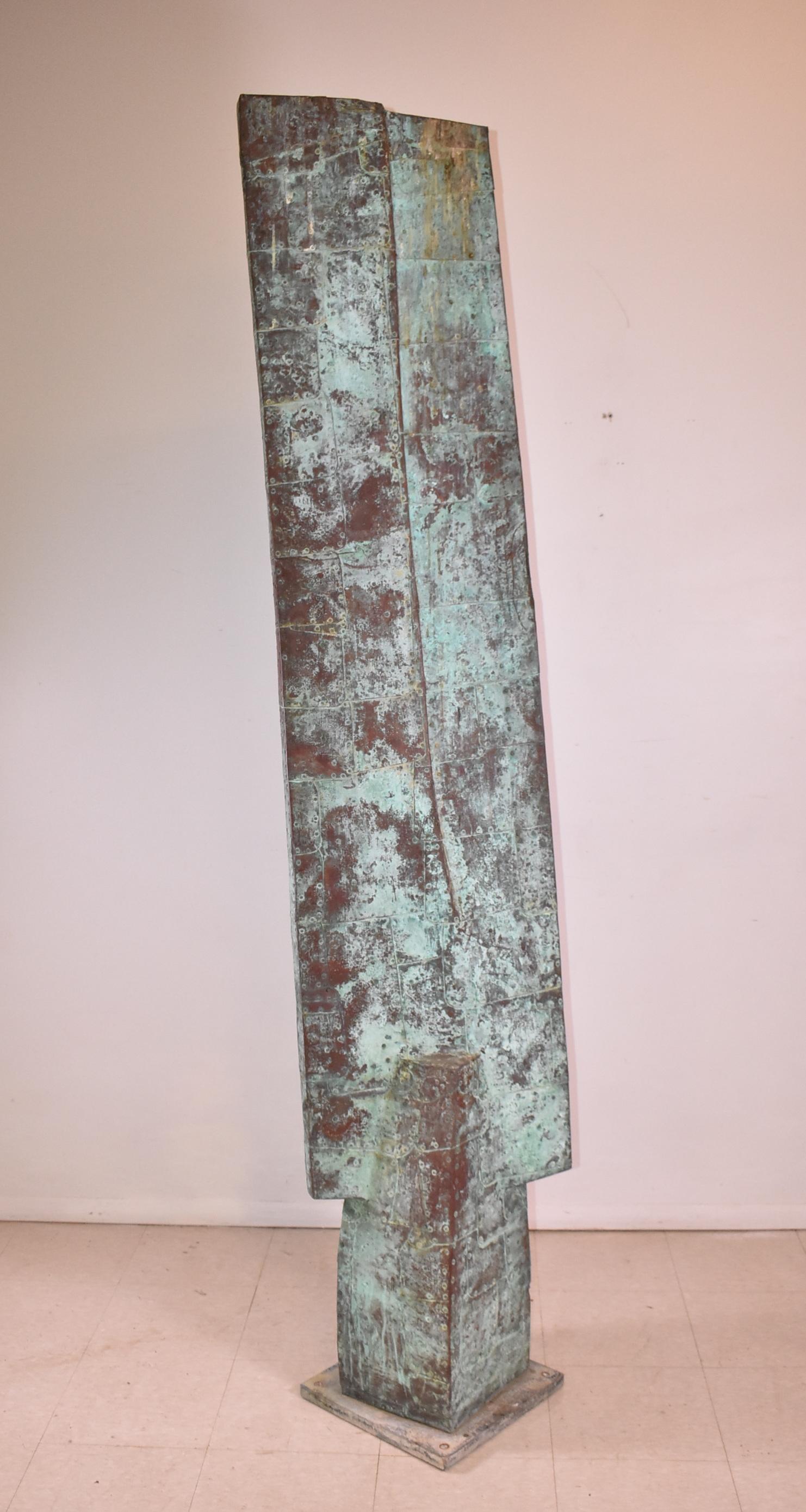 Melvin Albert Schuler Moderne Kupferskulptur für draußen im Angebot 2