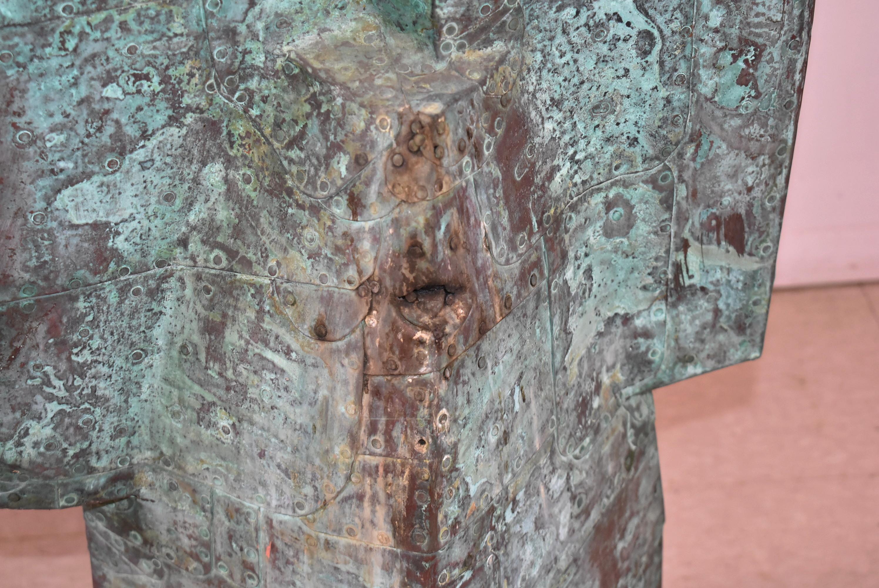 Melvin Albert Schuler Moderne Kupferskulptur für draußen im Angebot 4