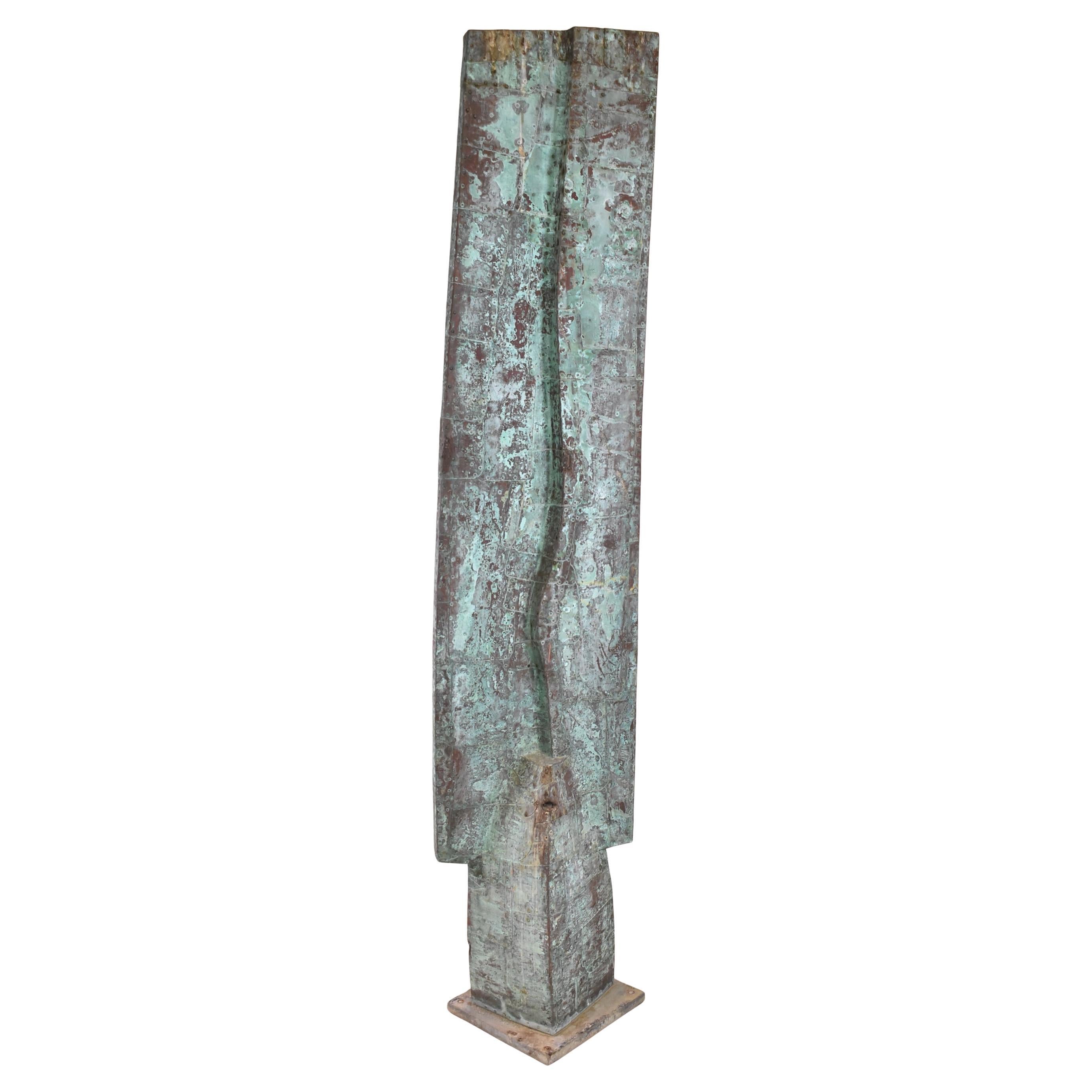 Melvin Albert Schuler Modern Outdoor Copper Sculpture